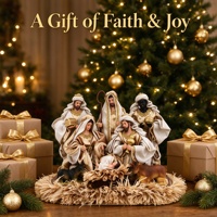 Crèche de Noël artisanale en résine, figurines décoratives et objets de collection, ensemble de 8 pièces blanc et or avec animaux