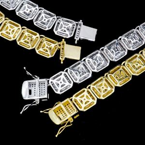 Bijoux fins Hiphop Pierre précieuse Moissanite 1ct Pass Moissanite Diamond Tester Argent sterling S925 Plaqué or 18 carats Bracelet - Product Image 5