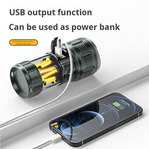 USB-Sạc Led đèn pin & ngọn đuốc cho cắm trại ngoài trời IP65 đánh giá ABS Vật liệu Hoang Dã Cuộc Phiêu Lưu thiết yếu - Product Image 2