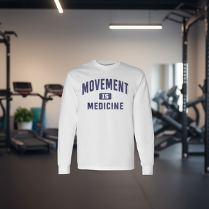 Movement Is Medicine T-shirt à manches longues pour entraîneur sportif, médecine sportive - Product Image 3