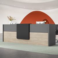 Bureau de réception de bureau, design simple et moderne, mobilier commercial, comptoir de consultation, caisse enregistreuse