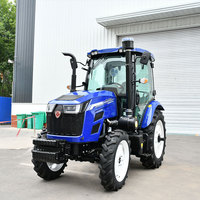 Fabricant fiable, certifié CE EPA, mini tracteur diesel 4x4 à transmission par engrenages, pour vergers, jardins, vignobles, haute performance, couple élevé, 50 CV
