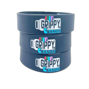 Đen Silicone dây đeo cổ tay với logo công ty khắc, thời trang màu sắc khác nhau đầy, bên trong in với mã QR và trang web - Product Image 5