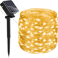 YN IP65 Wasserdichte Warmweiße Solar-LED-Lampen PVC-Gehäuse Dekorative Blütenlichter Garten Außenbereich Weihnachten Stromversorgung