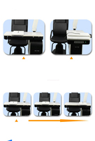 Ensemble combiné professionnel de table et chaise de réfraction pour unité ophtalmique – Équipement optique pour examen oculaire par ophtalmologiste