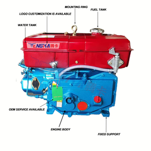 Moteur diesel Tengka R190 10 CV monocylindre refroidi par eau pour tracteur agriculture africaine - Product Image 4