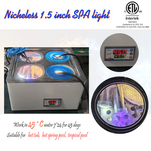 ETL Chất lượng cao 1.5 inch nicheless IP68 ac12v 12W RGBW 100ft Pentair tương thích dưới nước mini LED hồ bơi Spa ánh sáng - Product Image 4