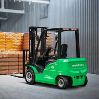 Montacargas Eléctrico Compacto de Iones de Litio Hangcha de 2-3 Toneladas (1500 kg) CPD15-XCY2-SI 4WD con Desplazador Lateral Hidráulico y Certificación CE