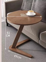 Nouvelle table basse en bois de chêne de style chinois moderne, mobile, multifonctionnelle, en forme de C, pour la maison, les salons, les chambres d'hôtes