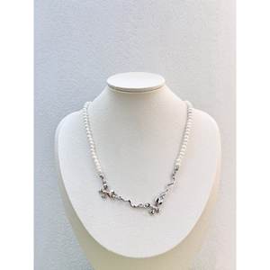 สร้อยคอโบว์ไข่มุกน้ำจืดธรรมชาติหรูหราย้อนยุคหรูหราหรูหราระดับไฮเอนด์ใหม่ - Product Image 6