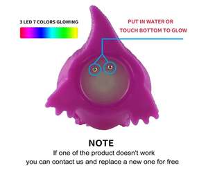 Jouets dinosaures flottants lumineux pour enfants garçons filles anniversaire pour bébés jouets sensoriels <span class=keywords><strong>baignoire</strong></span> préscolaire piscine douche <span class=keywords><strong>jeux</strong></span> - Product Image 3