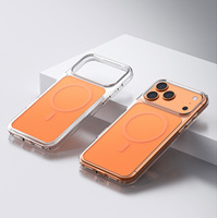 Coque Premium Transparente Mate Magnétique Puissante Compatible, Écran Sérigraphié Mince et Antichoc pour iPhone 17 Pro Max