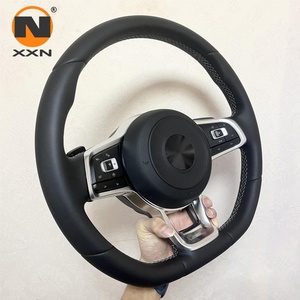   Leder 3-Speichen Luxus-Lenkrad <span class=keywords><strong>35mm</strong></span> Griff für Golf Mk4 Mk5 Mk6 Mk7.5 Mk8 GTI Polo 6R <span class=keywords><strong>Scirocco</strong></span> Jetta T6 Passat B6 B7 B8 - Product Image 2