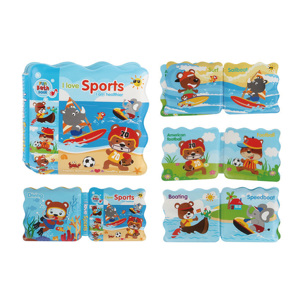 Jouets de baignoire sans moule pour les tout-petits 6 à 12 18 mois jouets de bain éducatifs doux pour les filles de 1 à 3 <span class=keywords><strong>ans</strong></span> garçons <span class=keywords><strong>livre</strong></span> de bain pour bébé - Product Image 5