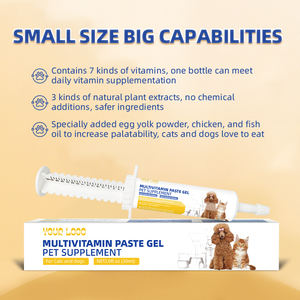 Vente en gros de suppléments nutritionnels multivitaminés Oligo-éléments minéraux Nutrition Pet cat Nutritional Paste Gel - Product Image 3
