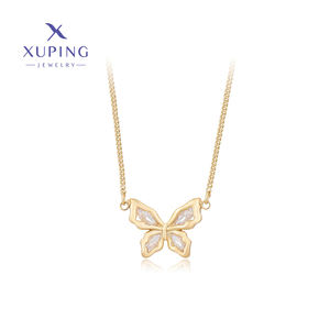 Ожерелье-01769 xuping ювелирные изделия 14K золотого цвета элегантное, старинное/Королевское модное ожерелье Дельфин ожерелье бабочка для женщин - Product Image 1