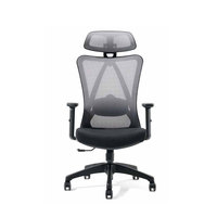 Chaise de bureau ergonomique moderne LIYU avec dossier en Y, chaise d'ordinateur à dossier haut en maille pour l'étude et l'espace de travail