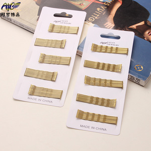 ปิ่นปักผมสไตล์เกาหลีกิ๊บติดผมสีทองแบบไม่ร่วง - Product Image 1