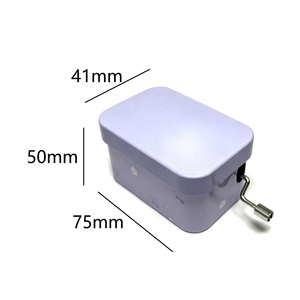 Custom Hand Cranking Metal Container Music <b>Box</b> Whirligig Wind Melody Mechanical Carousel Musical <b>Biscuit</b> Tin Offset Printing - Product Image 3