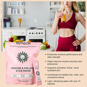 Private Label <strong>Creatine</strong>&amp;Collagen Powder Stick Pack OEM Customized Sports Nutrition <strong>Creatine</strong> protein powder 20 Pack - Product Image 3