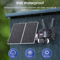 Cámara de Seguridad Solar Wistino 6MP con Zoom 12X, Grabación Continua, Lente Dual Ubox, Visión Nocturna a Color 4G, Detección de Movimiento