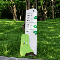 Panneaux de signalisation personnalisés imprimés UV avec cartes multilingues pour les parcs, les jardins botaniques et les sites touristiques extérieurs