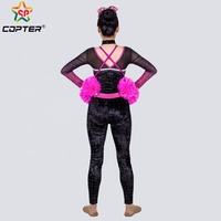 Haut à manches laser et pantalon long, uniforme de cheerleading personnalisé avec strass étincelants et logo gratuit