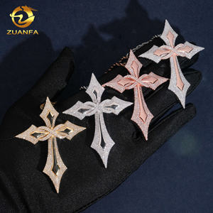 Novedades Collar Con Colgante De Cruz De Diamante Moissanita VVS1 En Plata S925 Y Certificado GRA, Joyería De Lujo Para Hombre Estilo Hip Hop - Product Image 1