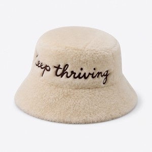 Sombrero de Pescador Personalizado al por Mayor con Logotipo Bordado, de Piel Sintética, Cálido, de Sherpa, para Invierno, para Mujer, Fabricante - Product Image 1