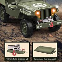 Camion RC tout-terrain EPT 1:10 échelle D888 Willys, 2,4 GHz, 4 roues motrices, avec lumières