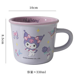 Sanrio Kuromi <b>Ceramic</b> <b>Mug</b> 2025 Cartoon Design With Handle Single Cup For Home Office Gift - Product Image 4