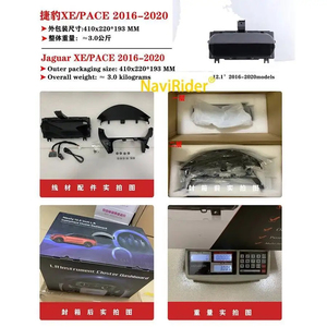 แผงหน้าปัด LCD พร้อมมาตรวัดความเร็ว มาตรวัดระยะทาง สำหรับ Jaguar XE F-PACE ปี 2016-2020 จอแสดงผลดิจิตอล GPS นาฬิกา ระบบ Carplay ห้องนักบินเสมือน - Product Image 5