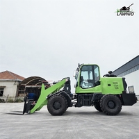 Kostengünstiger Diesel-Lader LAWNIO 3000kg Betriebsgewicht mit Vollhydraulischer Lenkung Sand- und Kies-Lader für den Hof Mini-Diesel-Lader