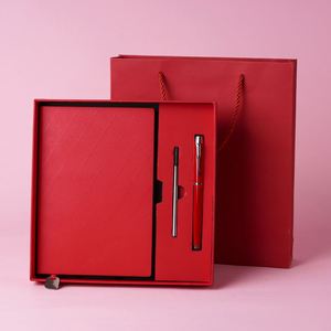 X515-1 Juego de Cuaderno Personalizado con Estuche de Regalo de Negocios Moderno, Tapa Dura A5, Cuero PU, con Bolígrafo - Product Image 2