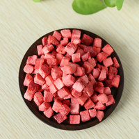 Bulk Krokante Fruit Snacks Groothandel Vriesgedroogde Aardbeienstukjes Suiker Vrij Vriesgedroogde Aardbeienplakjes voor Yoghurt Havermout