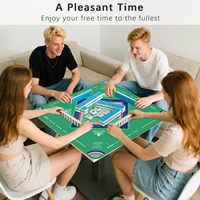 Tapis de poker et de mahjong universel moderne le plus vendu avec bord renforcé, résistant à l'usure et antidérapant, style CN/GUA