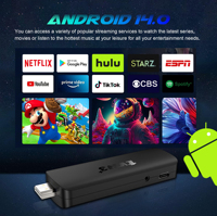 Décodeur TV Android 14.0 Quad Core RK3518 4K 2 Go 8 Go 16 Go HDTV STB Mail450 HDR10+ Lecteur Multimédia en Streaming à Bas Prix pour la Vente en Gros