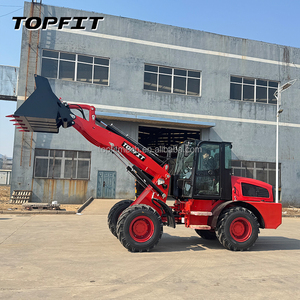 รถตักล้อยางหน้าขนาดเล็ก TOPFIT H580 เครื่องยนต์ดีเซล Yunnei 76 กิโลวัตต์ บุ้งกี๋ขนาด 1.3 เมตร สีแดง รับประกัน 1 ปี มอเตอร์ปั๊มเกียร์แบริ่งคุณภาพสูง - Product Image 1