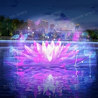 Équipement de spectacle aquatique personnalisé pour lagoons : Écran flottant, Fontaine dansante, Projection holographique 7D, Laser et Lumières LED colorées