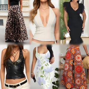 Conjunto de Ropa Casual de Verano para Mujer con Pantalones Anchos, Tops Cortos y Minifaldas, Estilos Variados, Talla Única, Poliéster/Algodón para Adultos - Product Image 5