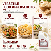 Échantillon Gratuit d'Huile Aromatisante pour Snacks - Arôme Noisette Riche, Saveur d'Huile de Sésame Torréfiée pour Cuisine Asiatique, Snacks et Sauces - 200593