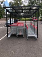 Abri d'entrepôt pour chariot de supermarché ou abri pour chariot de courses