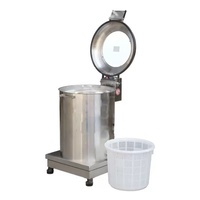 Nieuwe SUYUAN Automatische 220V RVS Centrifugaal Droger voor Wortelgroenten Ontwateringsmachine voor Thuis, Hotels en Restaurants