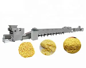 Maggi Fried Small Scale Instant Noodle Making Machine Fully Automatic Wheat Flour High Efficiency Commercial 20*1.0*3.0 120kg/h