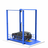 Nouvel Ascenseur Vertical à Quatre Poteaux sur Mesure, Fabriqué en Chine, à Prix Abordable, pour Voitures, Capacité de Charge de 3 Tonnes, Idéal pour les Hôtels