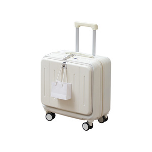 Valise à roulettes multifonctionnelle ABS à ouverture frontale, mini 18 pouces, petite taille, pour enfants, avec serrure à code - Product Image 5