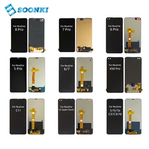 cell phone lcd screen for Realme LCD display for Realme 3 5 6 7 8 pro X5 pro lcd for Realme c11 5 5i 5s c3 c3i touch screen