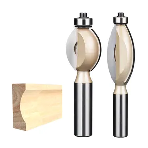 HUHAO 1/2 Shank And 1/4 Shank Side Finger Nail Type Bit CNC Woodworking Tool Tungest Router Slotting Router Bit