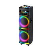 Altavoz Portátil Grande para Fiestas al Aire Libre RGB, Karaoke de Alta Potencia de 1000 W para Actividades al Aire Libre
