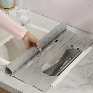 Roll up <b>Dish</b> Drying Rack Silicone Wrapped Over the Sink Foldable <b>Dish</b> Drainer Anti-Slip <b>Dish</b> Racks for Kitchen Counter - Product Image 6